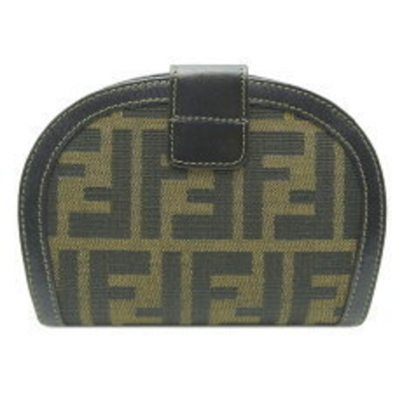 Fendi Brown Bifold Canvas Zucca Wallet - Picture 1 of 8